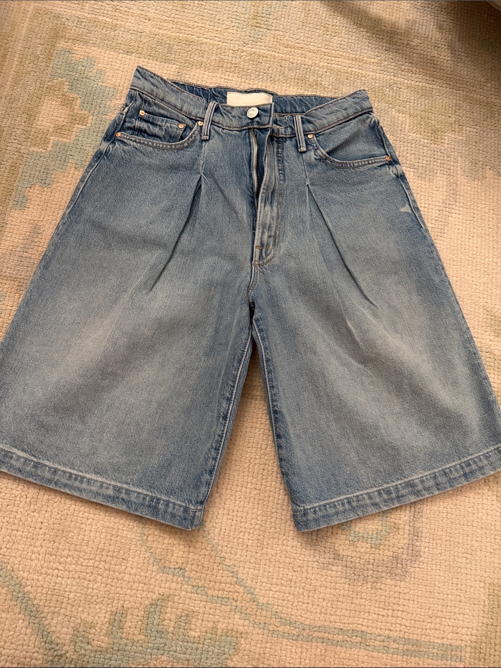 Mother Women's Light Blue Denim Shorts
